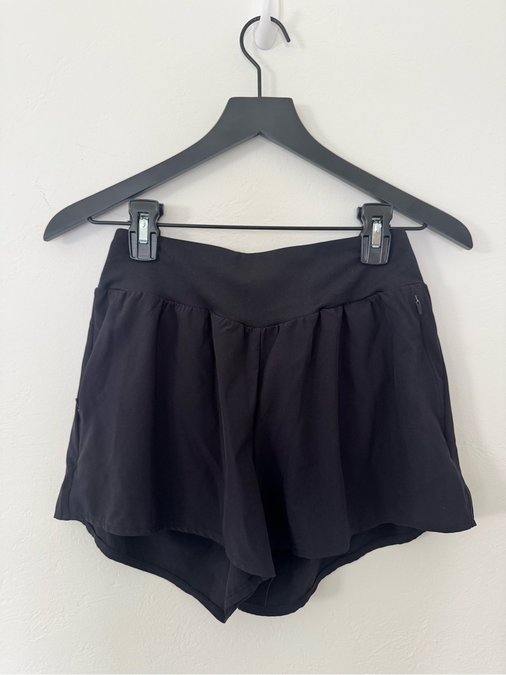 Zella Black Athletic Running Shorts Built-In Brief Liner S NWOT